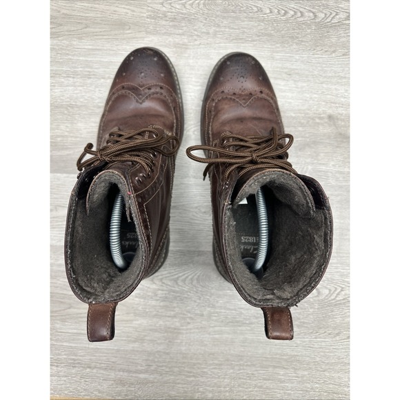 Clarks Montacute Lord Brogue Leather Wingtip Chukka brown boots, Men\'s 10US NICE main image 6